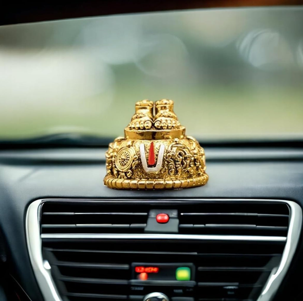 Lord Balaji Charan Paduka - 24K Gold Plated
